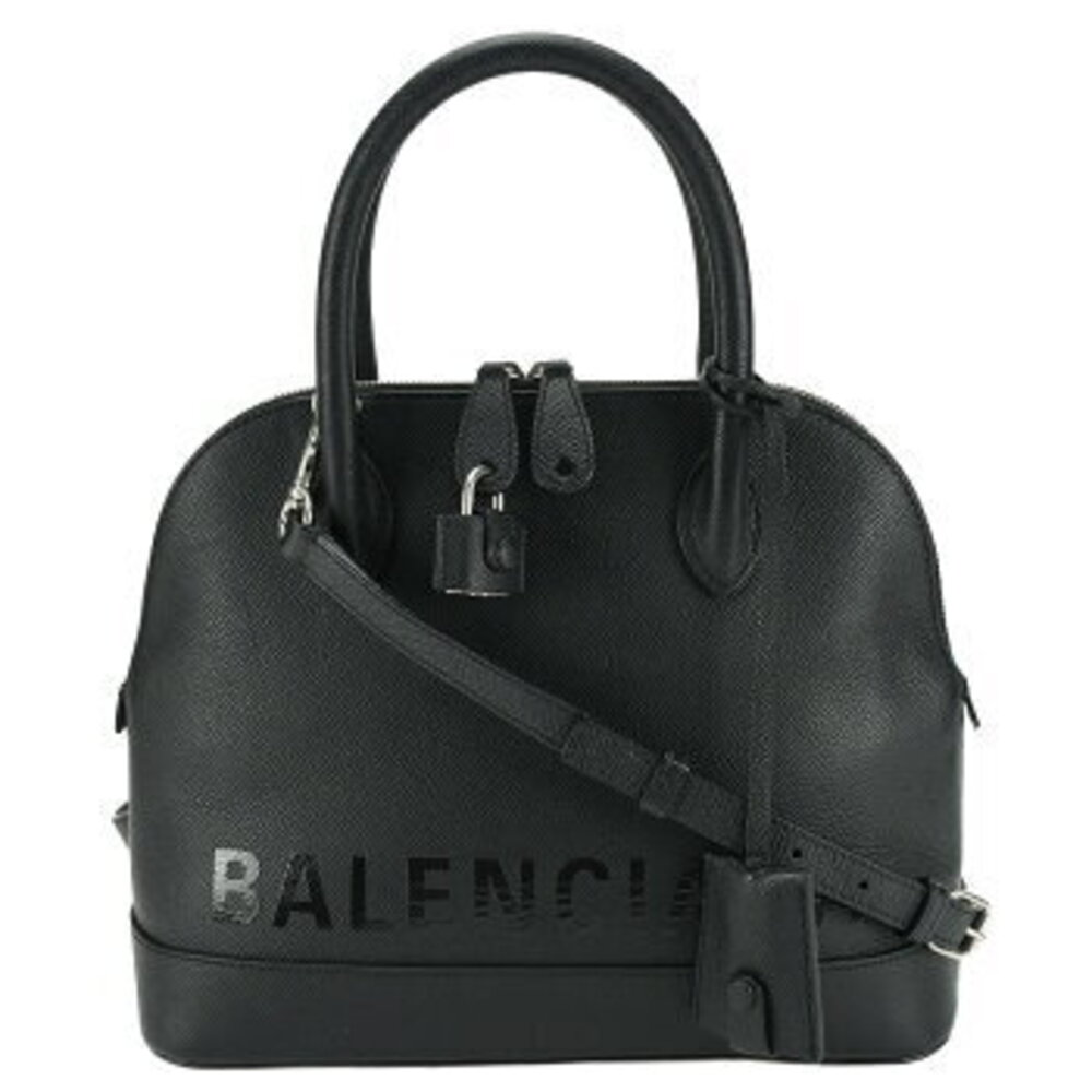 Balenciaga Ville Top Handle Handbag Black Leather Shoulder Strap